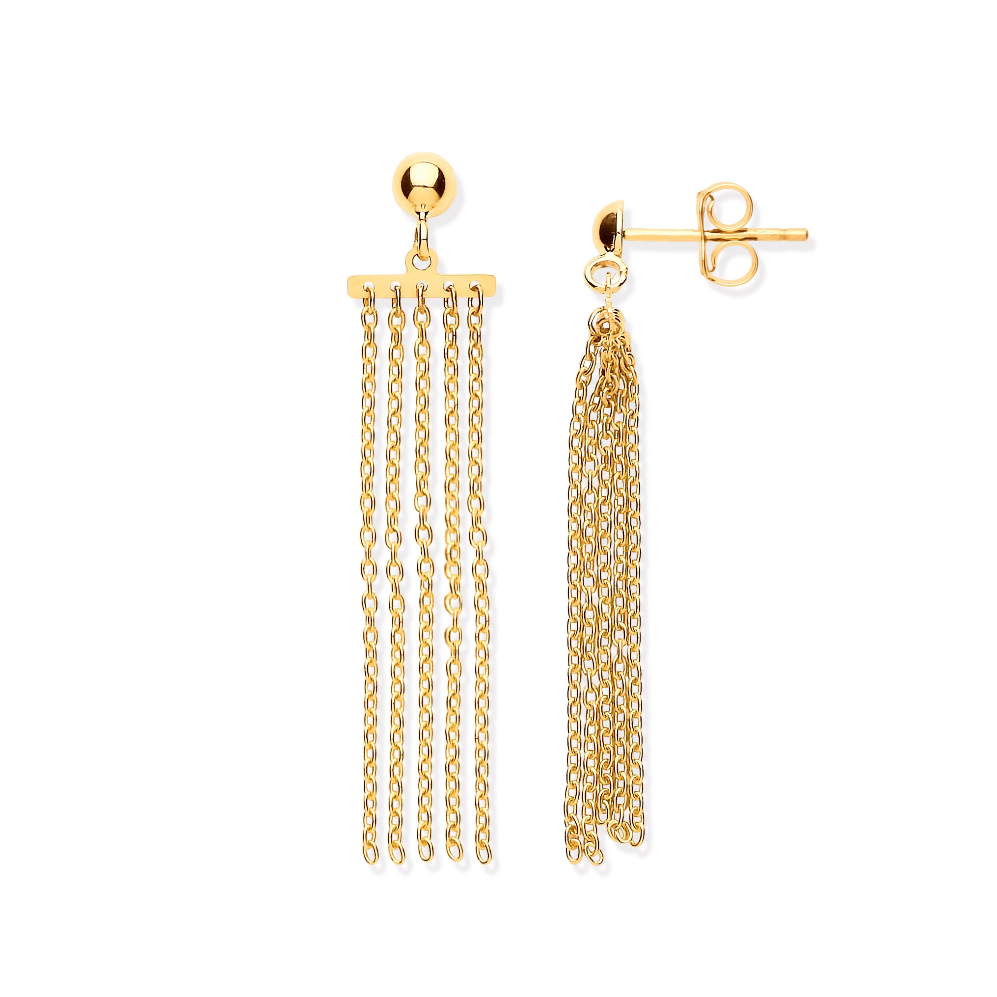 9ct gold deals tassel earrings