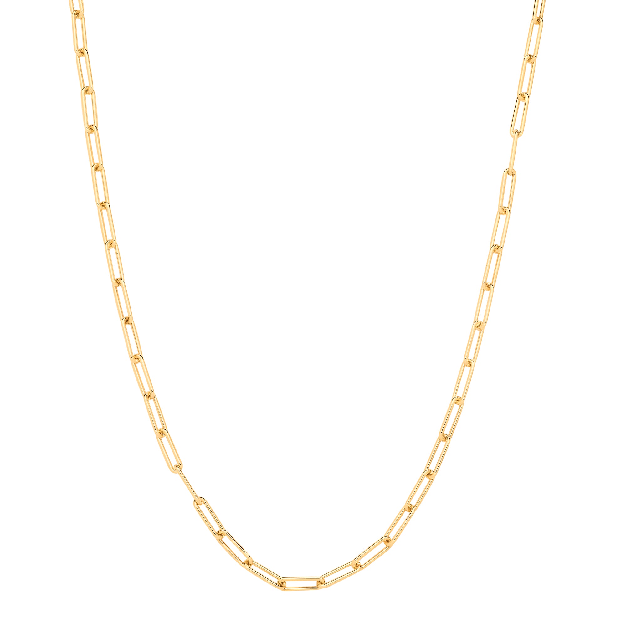 9ct Yellow Gold Paperclip Necklace/Bracelet