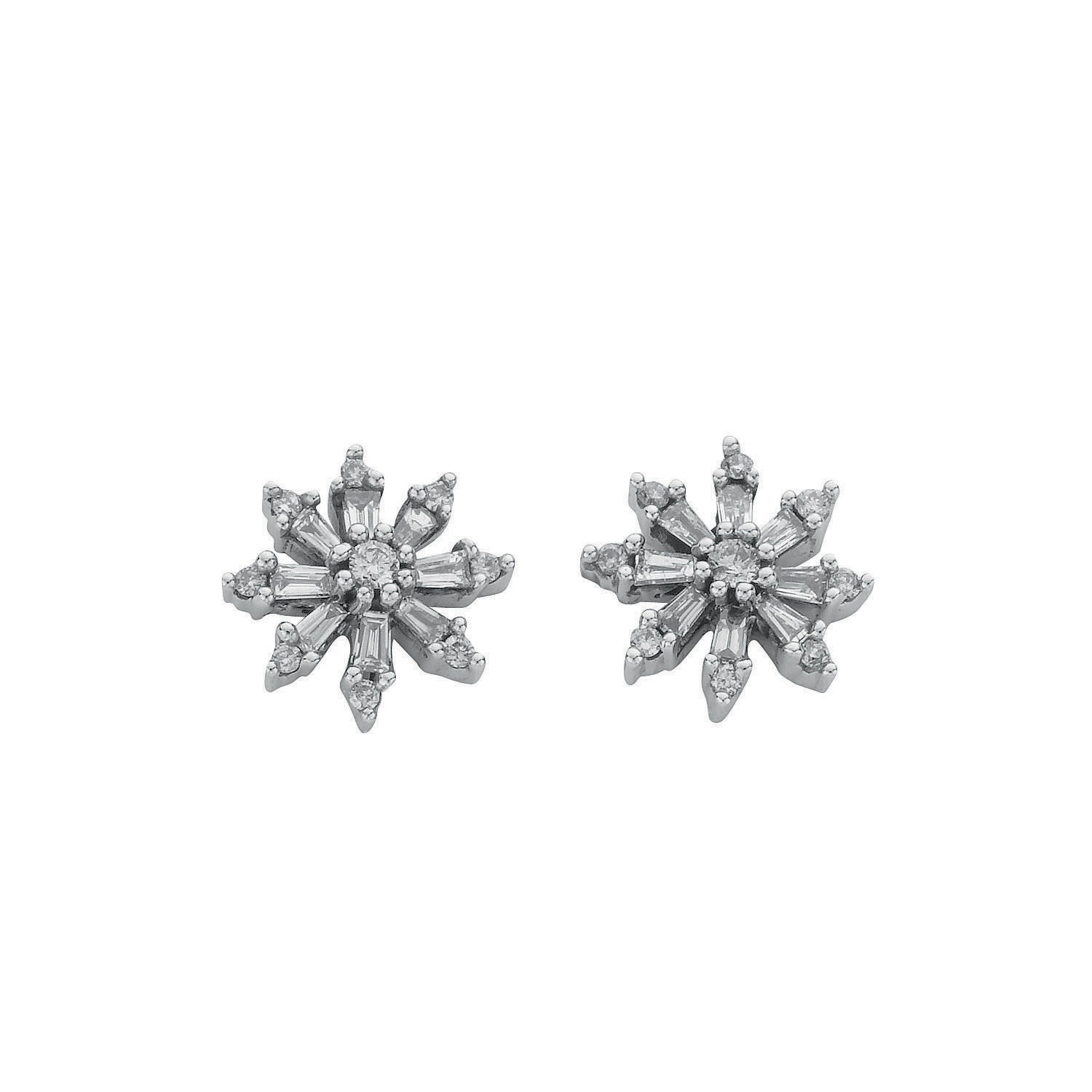 9ct White Gold 0.35ct Diamond Studs Earrings