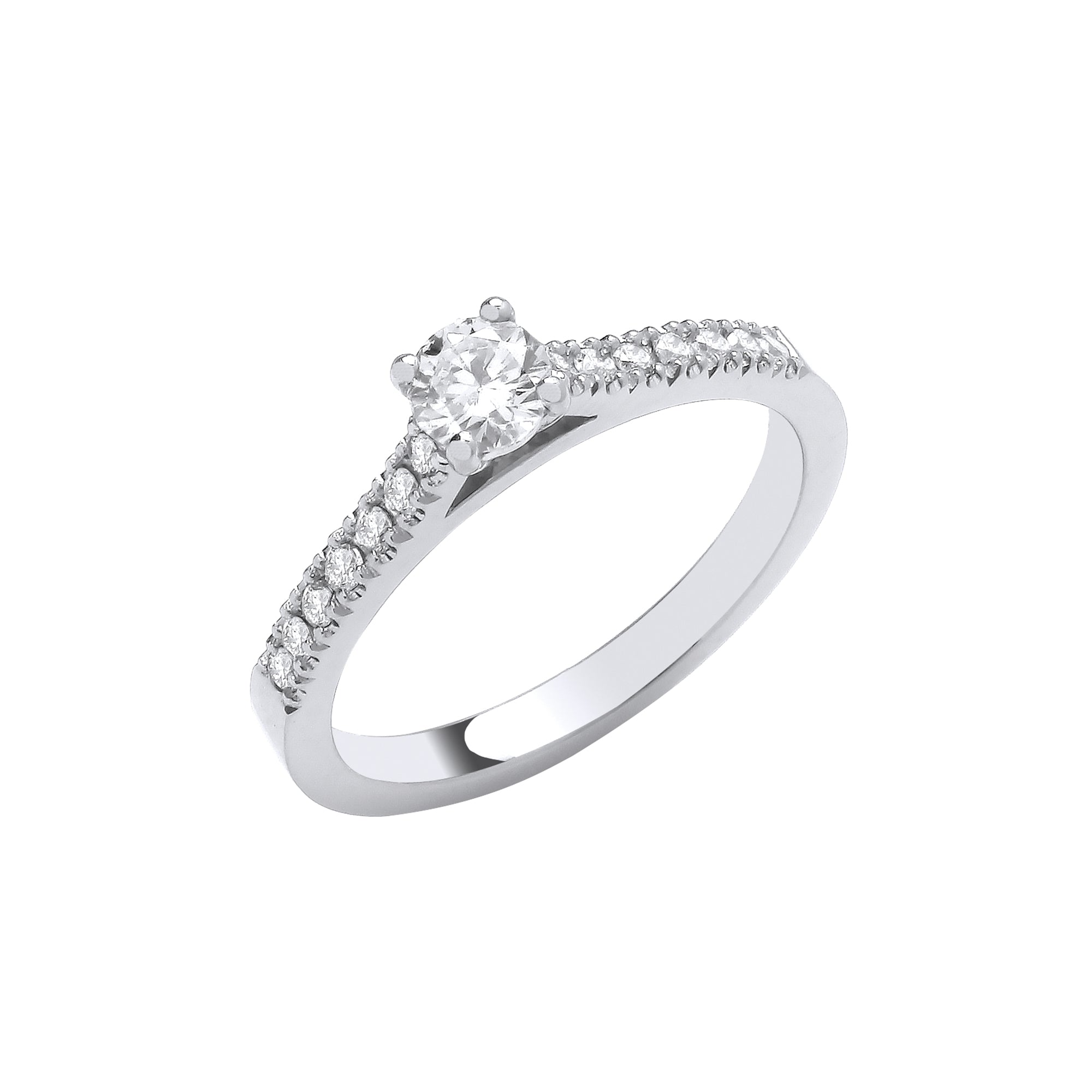 Platinum 0.50ctw Brilliant Cut Diamond Ring