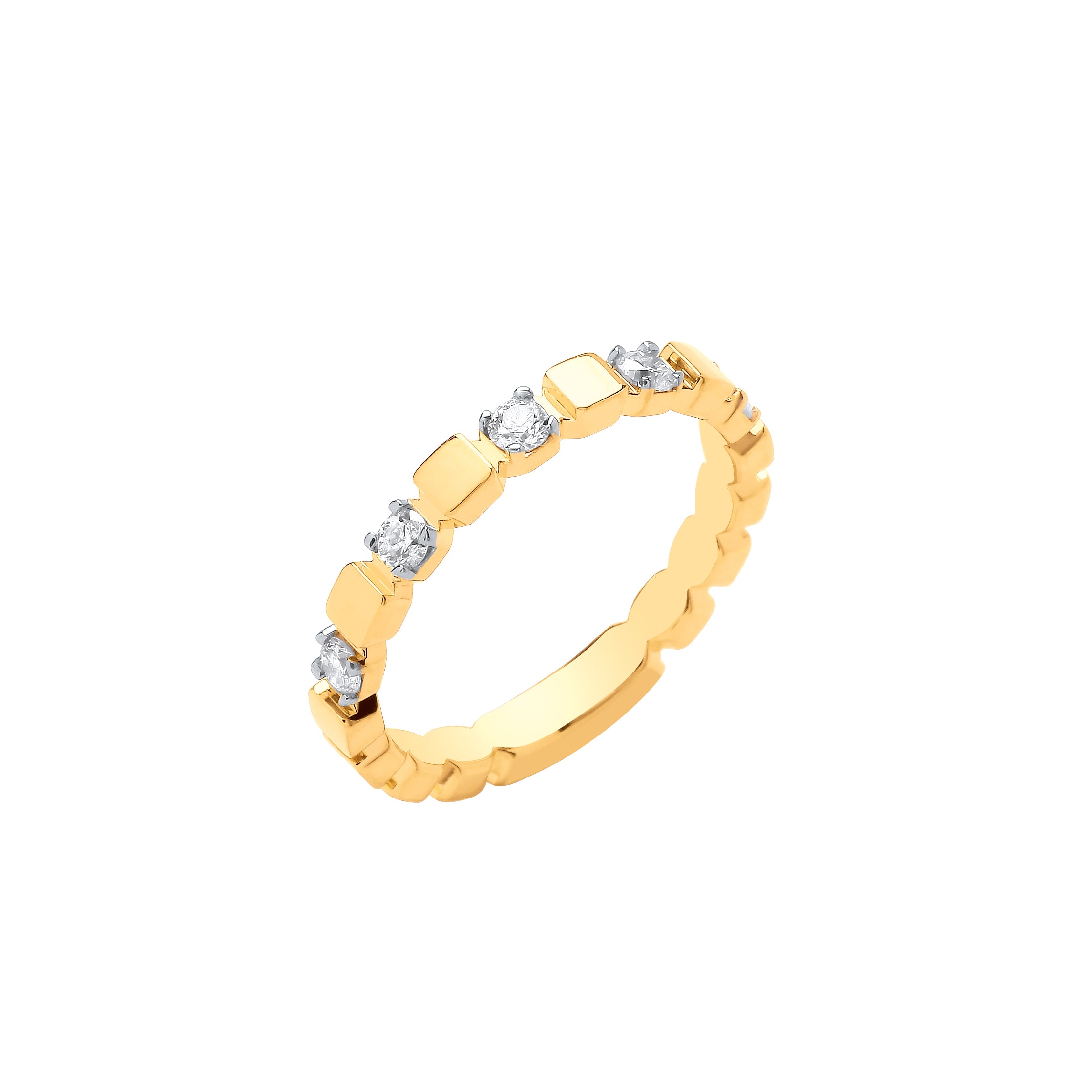 9ct Yellow Gold 0.25ctw Diamond Ring