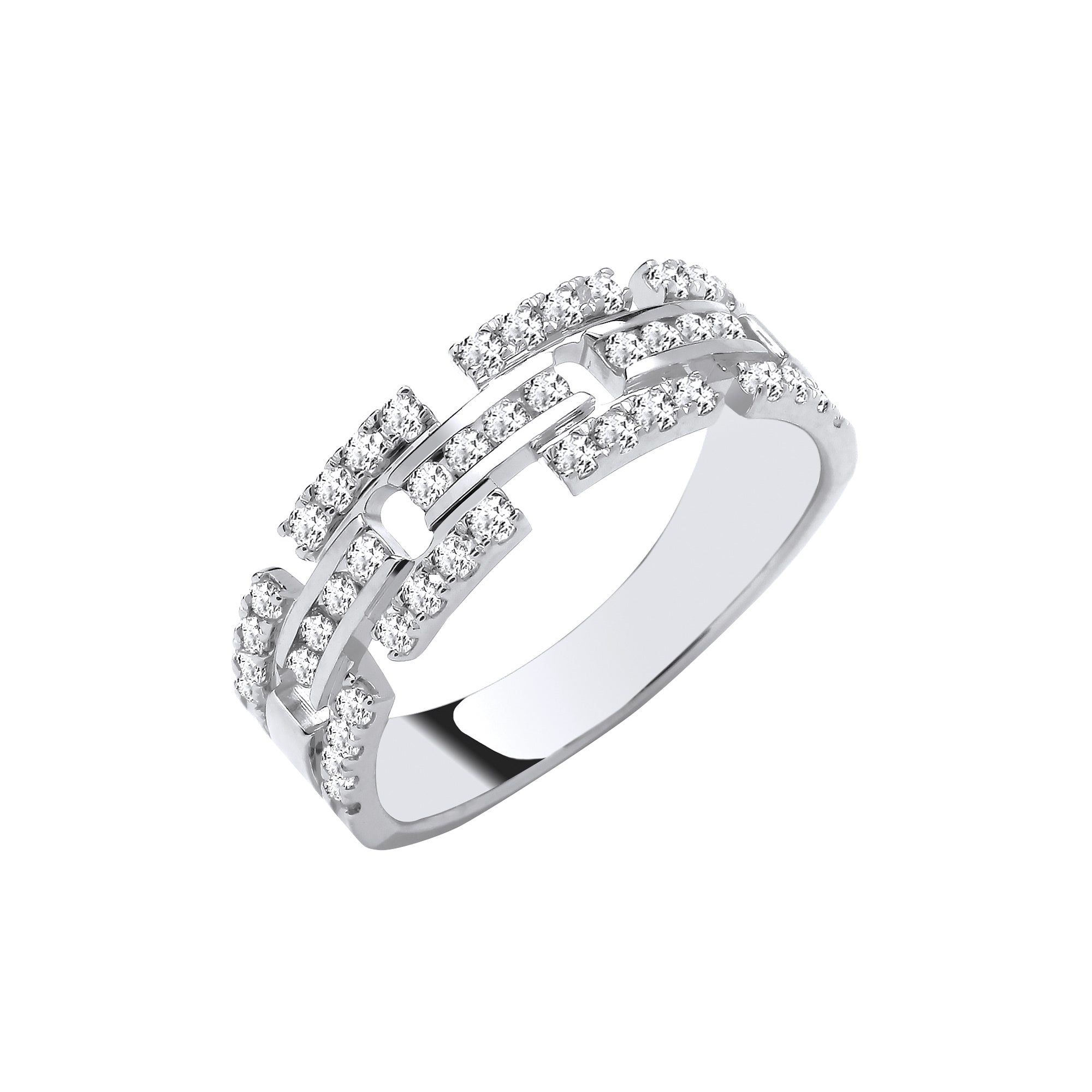 9ct White Gold 0.50ct Diamond Ring