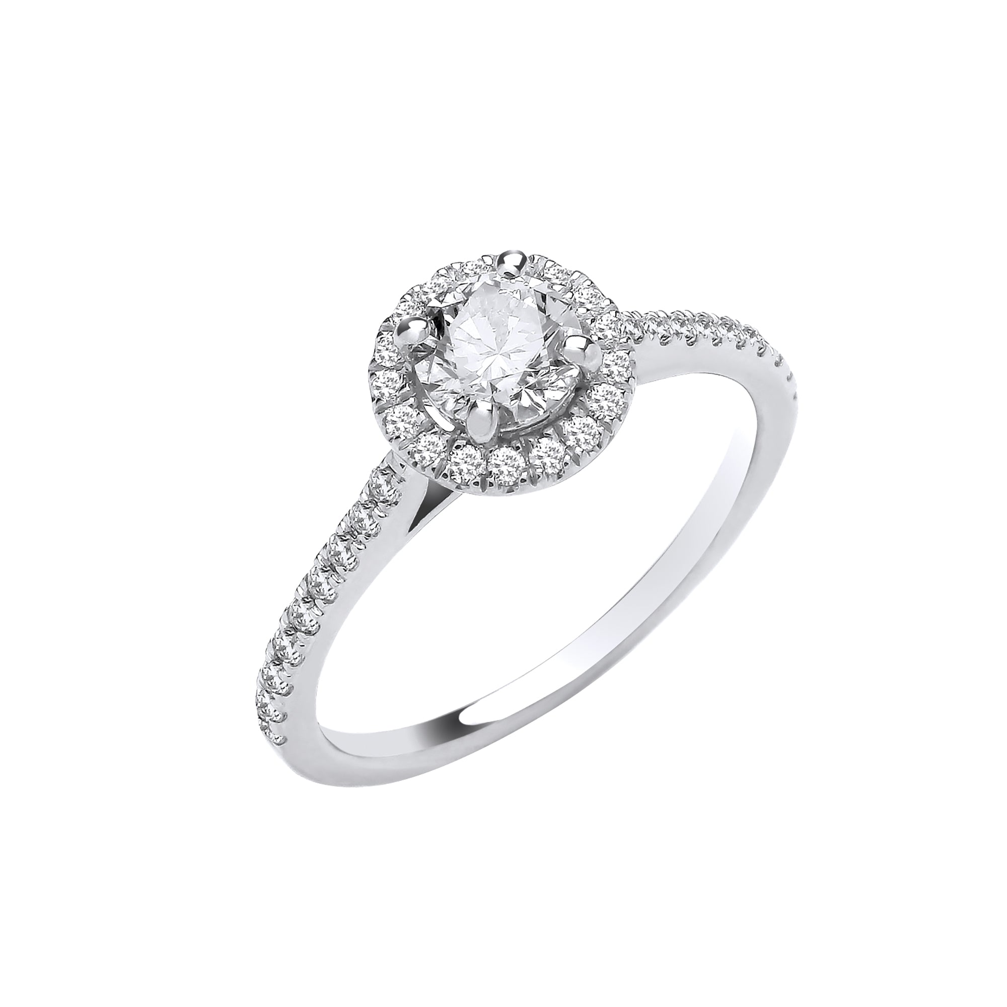 18ct White Gold 0.75ct Diamond Ring