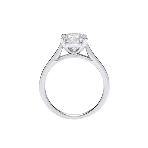 18ct White Gold 2.00ct Solitaire Lab Grown Diamond Ring IGI Certified