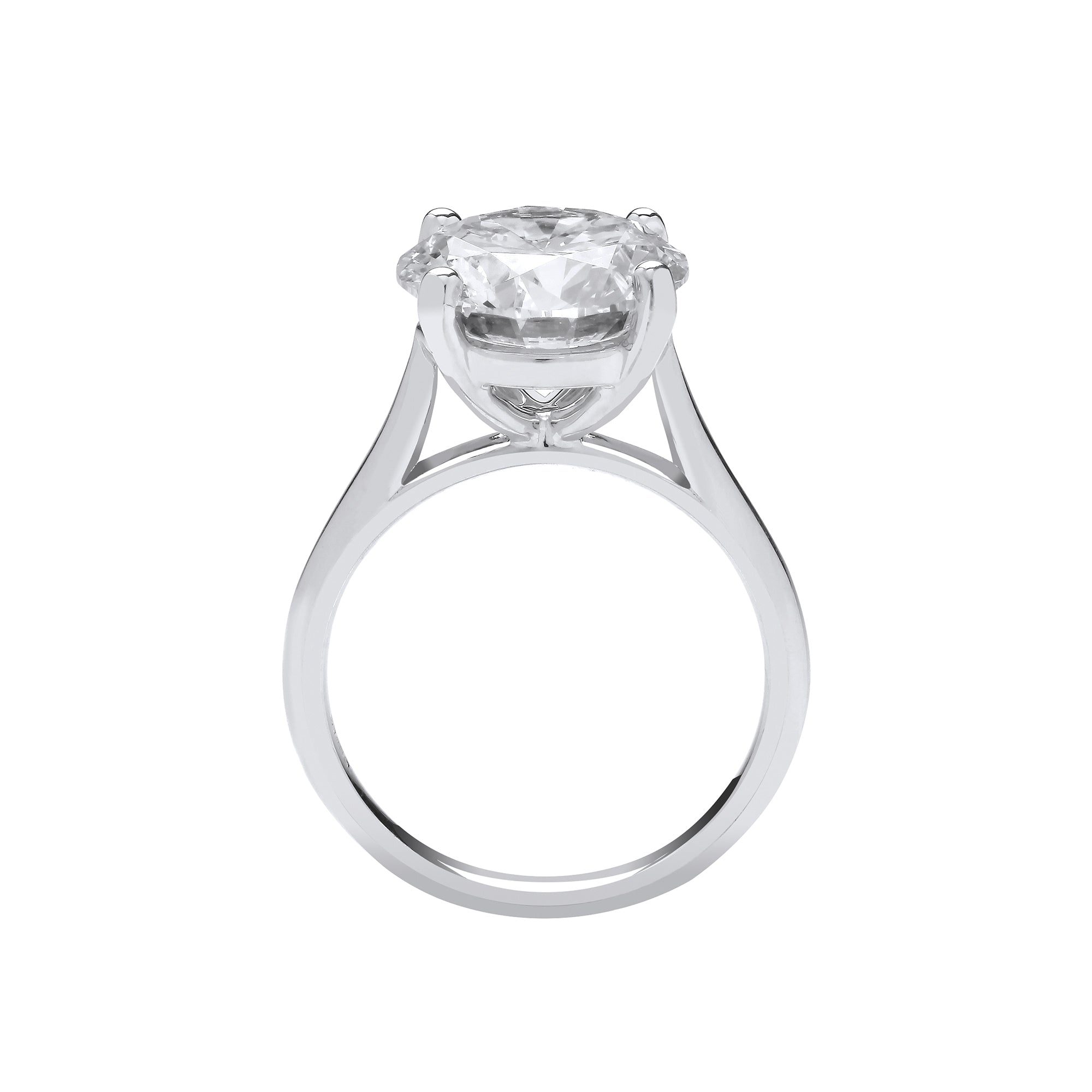 18ct White Gold 5.00ct Solitaire Lab Grown Diamond Ring IGI Certified