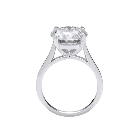 18ct White Gold 5.00ct Solitaire Lab Grown Diamond Ring IGI Certified