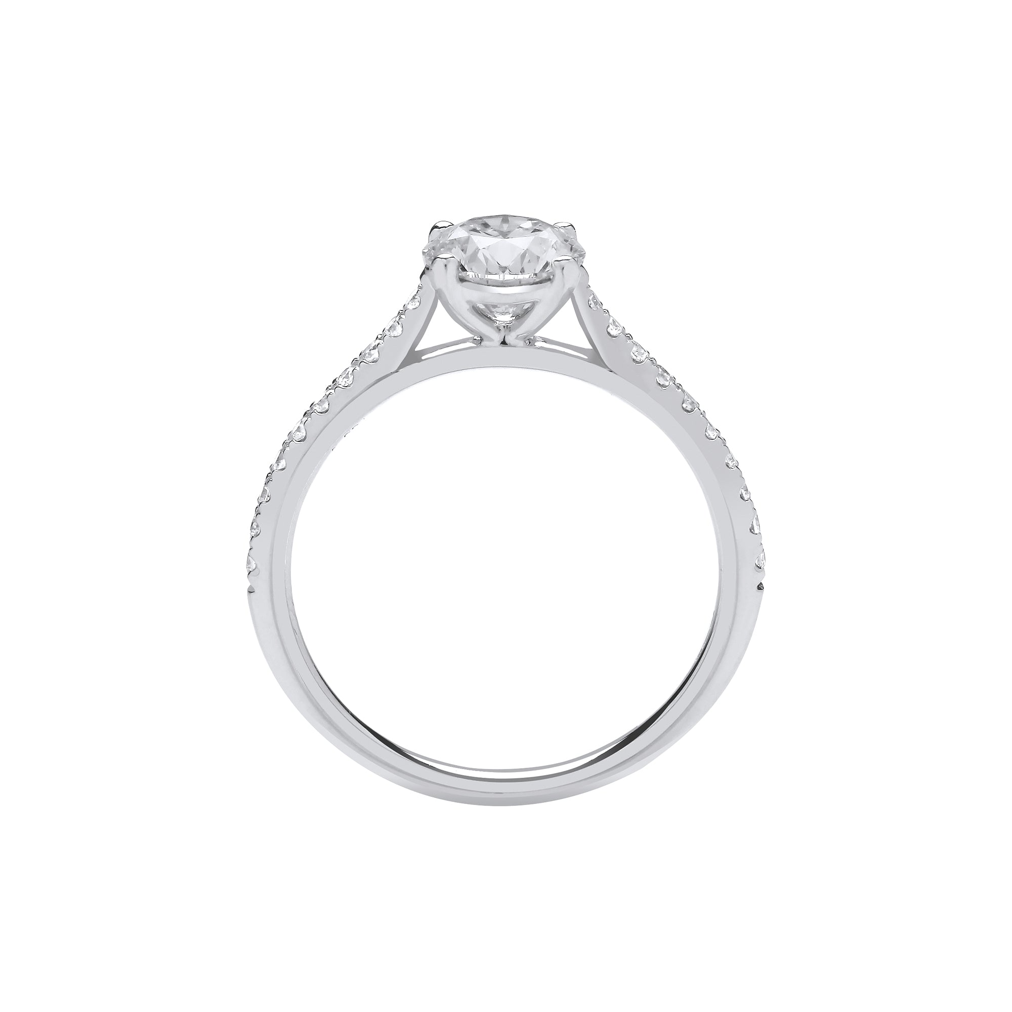 18ct White Gold 1.20ct Solitaire Lab Grown Diamond Ring IGI Certified