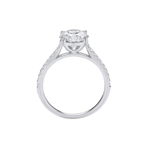18ct White Gold 2.17ct Solitaire Lab Grown Diamond Ring IGI Certified