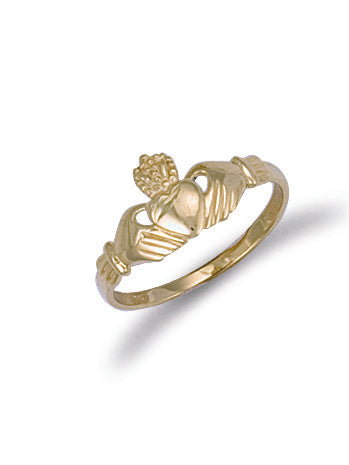 9ct Yellow Gold Childs Claddagh Ring