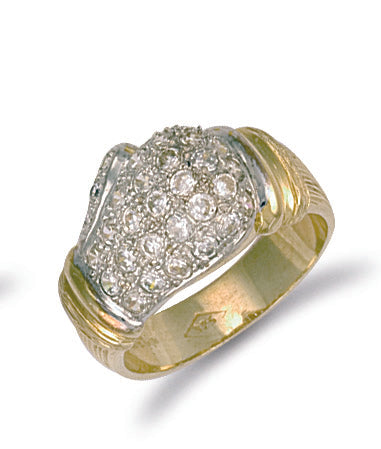 9ct Yellow Gold Cubic Zirconia Boxing Glove Ring