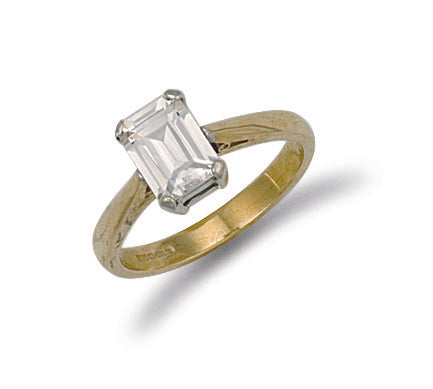 9ct Yellow Gold Fancy Cubic Zirconia Ring