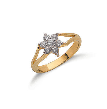 9ct Yellow Gold Cubic Zirconia Childs Ring