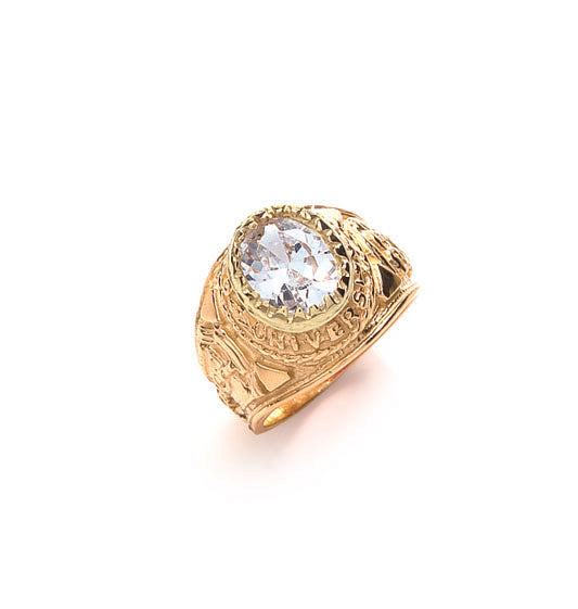 9ct Yellow Gold Clear Cubic Zirconia Childs Collage Ring