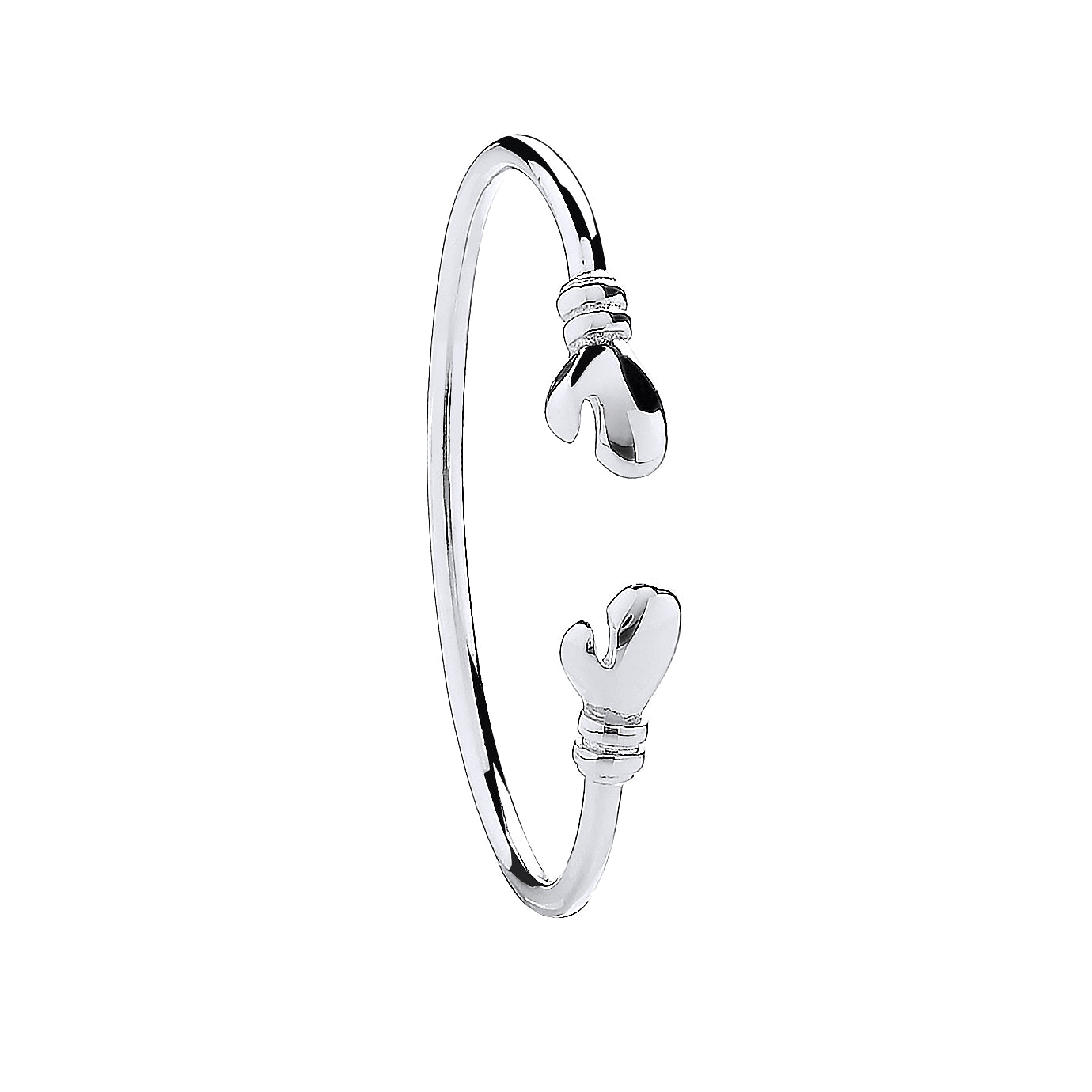 925 Sterling Silver Boxing Glove Baby Bangle