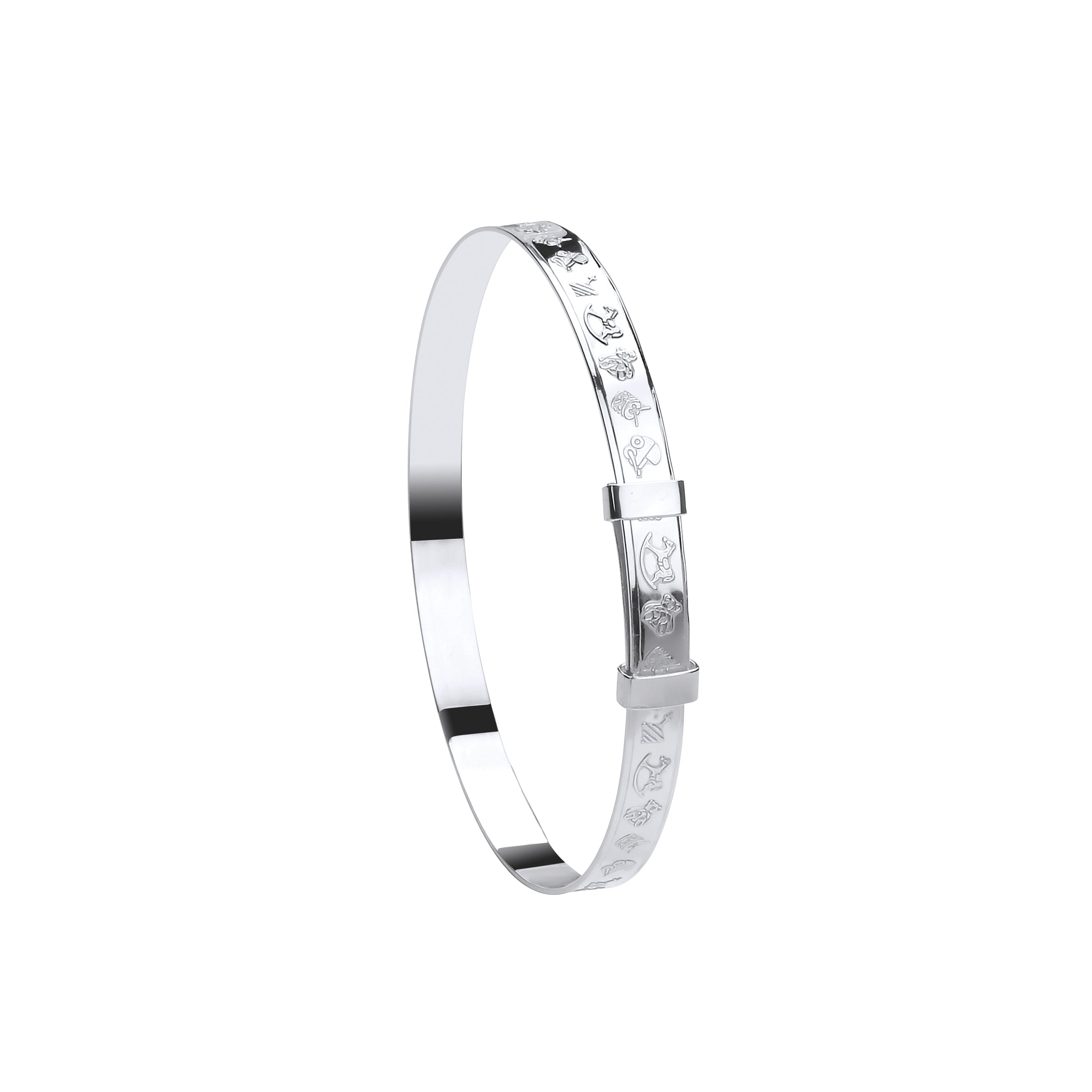 925 Sterling Silver Expandable Baby Bangle