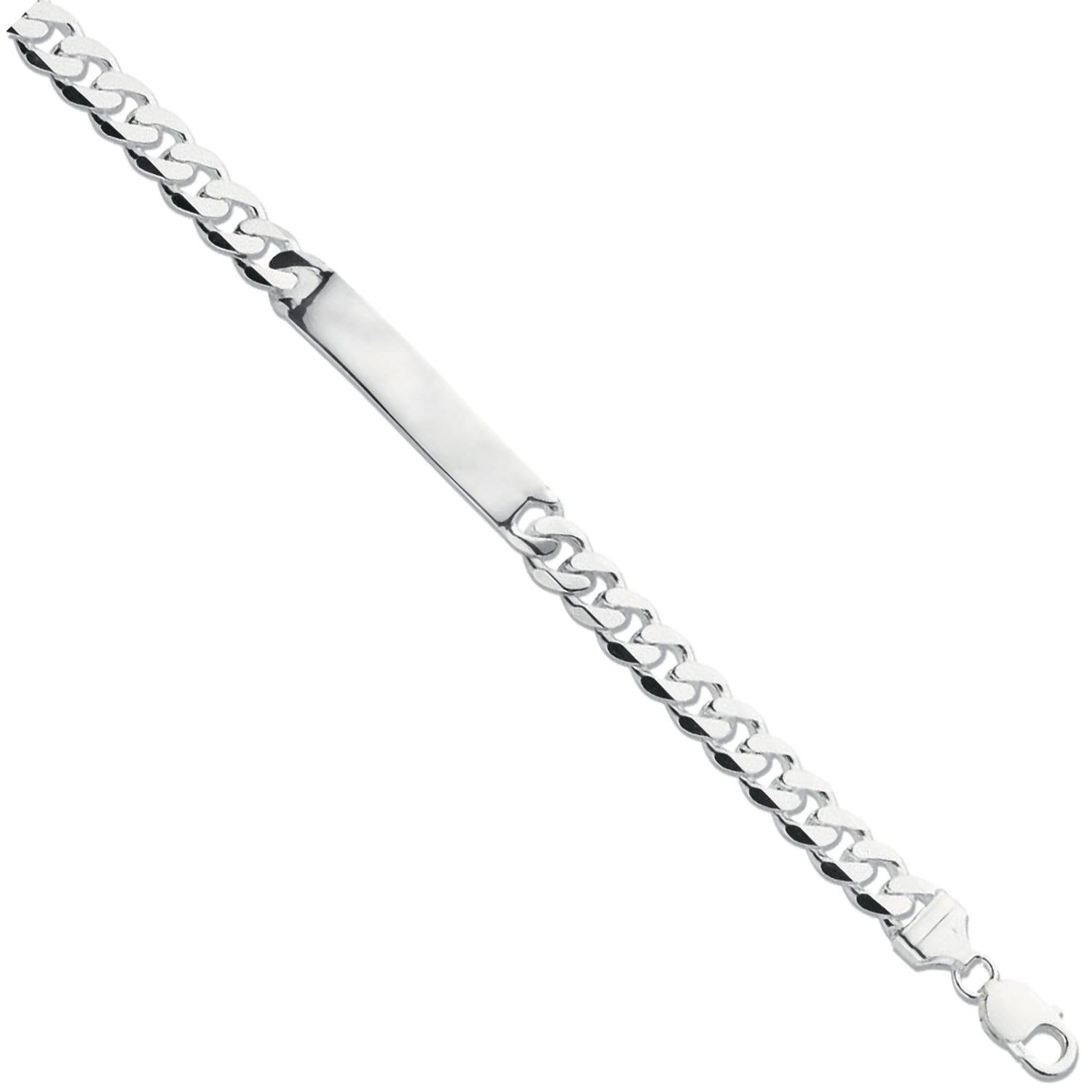 925 Sterling Silver ID Gents 8" Bracelet