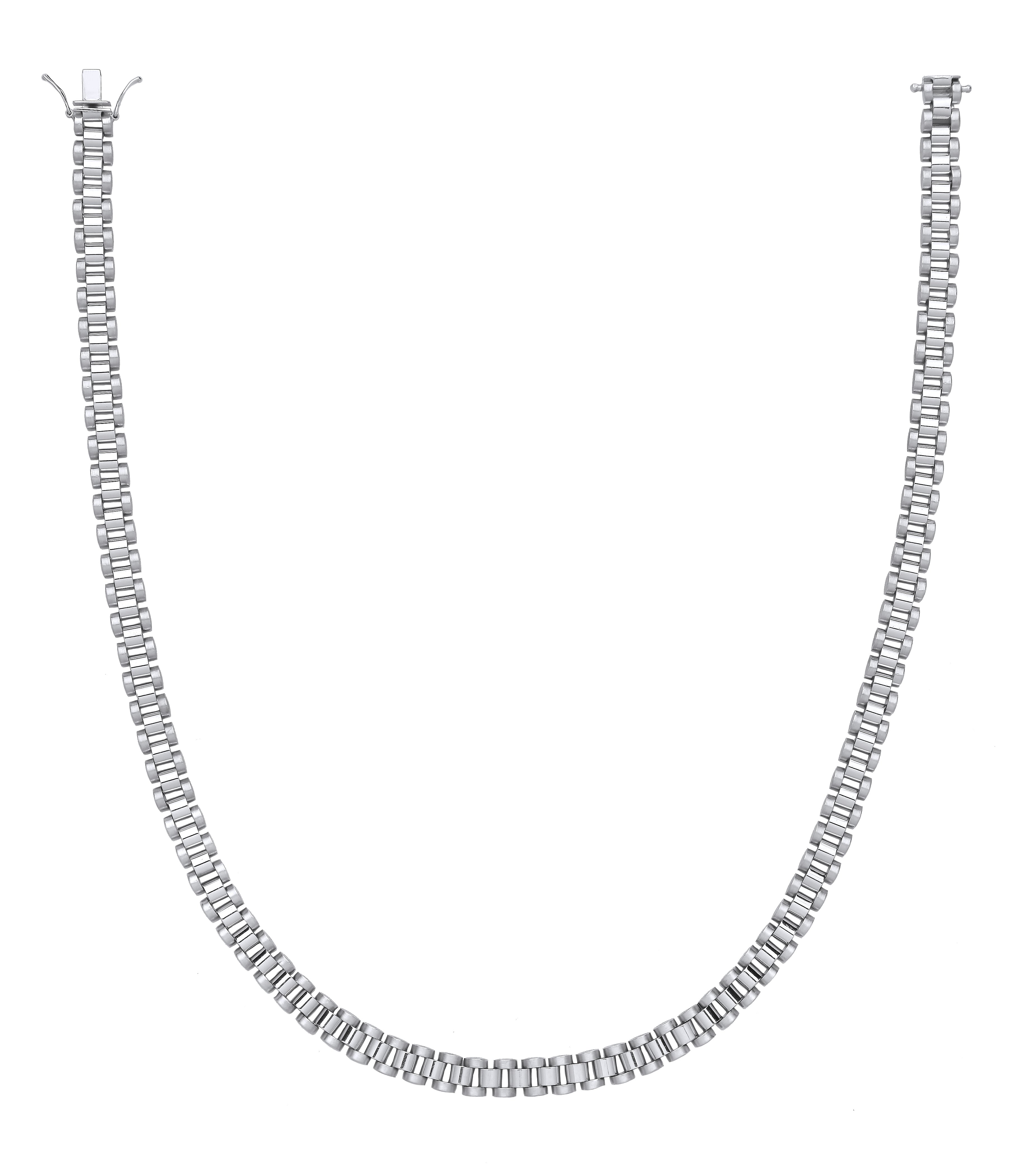 925 Sterling Silver 8.5mm Fancy Link Gents Chain