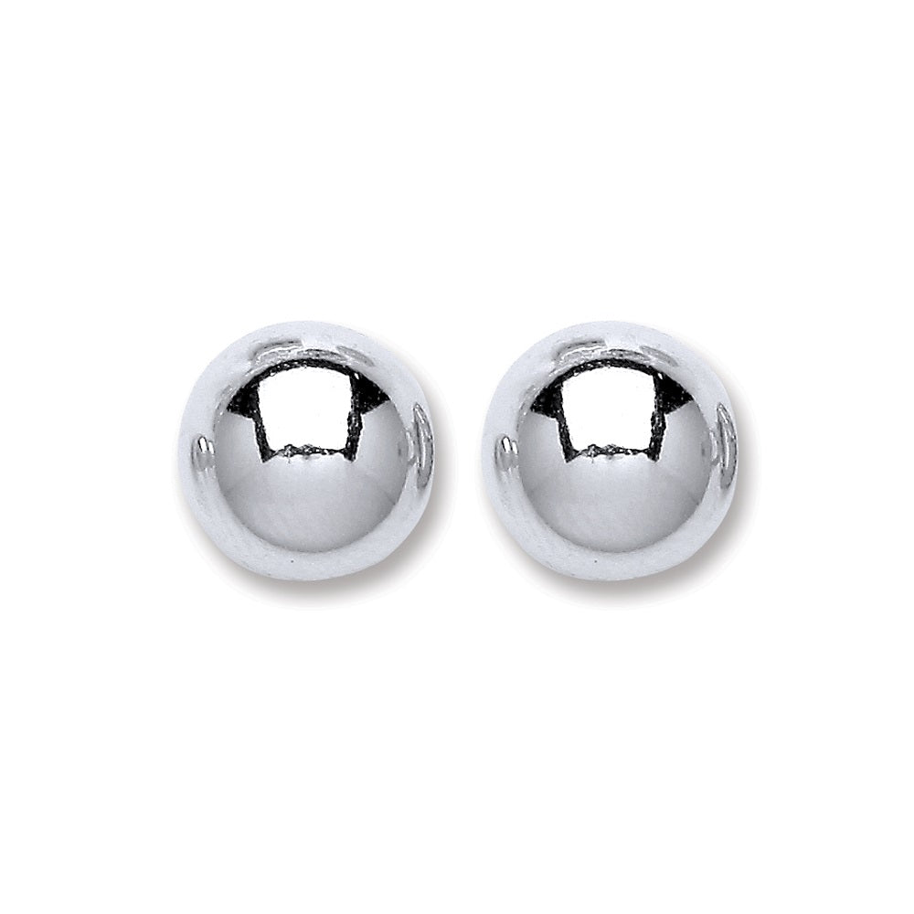 925 Sterling Silver Ball Stud 10mm Earrings