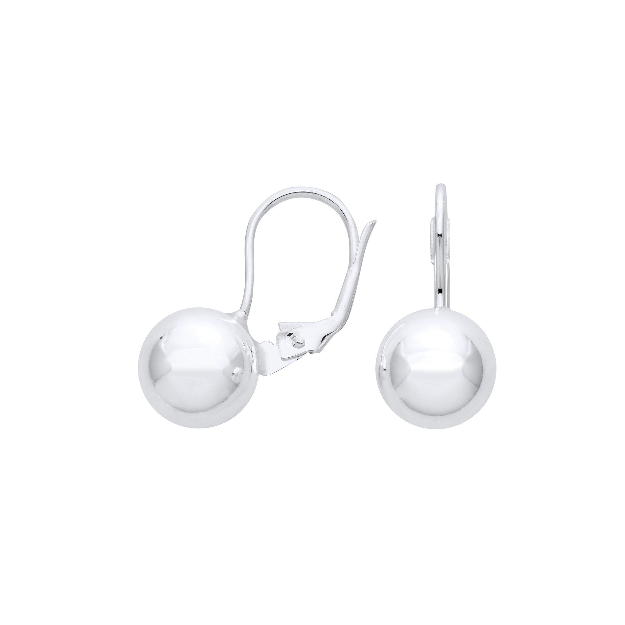 925 Sterling Silver 10mm Ball Earrings