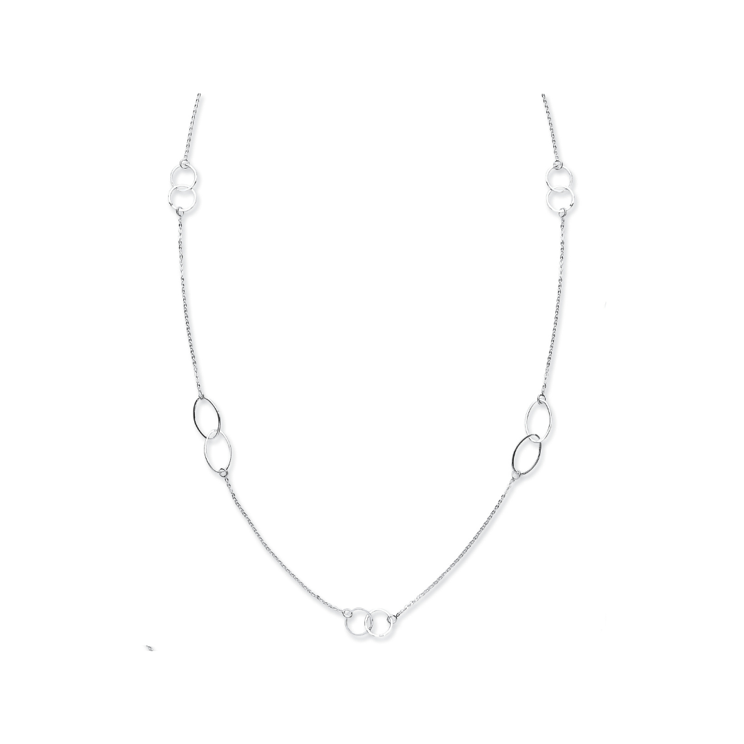 925 Sterling Silver 42" Fancy Chain