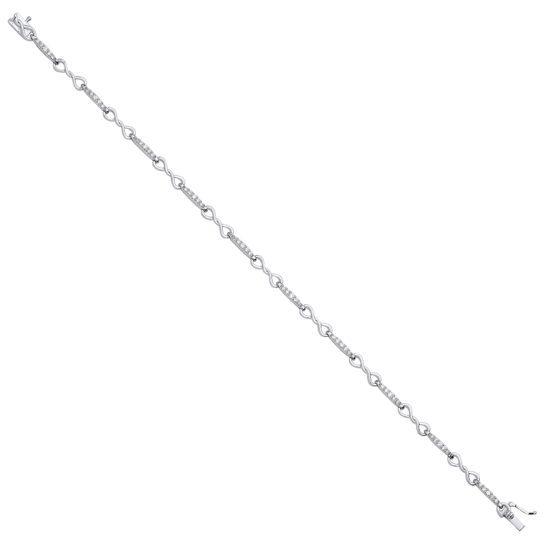 9ct White Gold 0.50ctw Diamond Bracelet