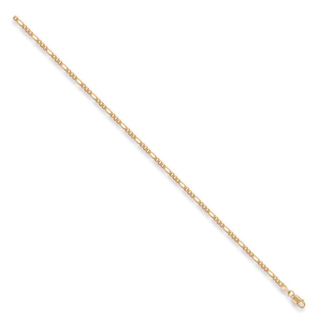 9ct Yellow Gold Figaro Anklet