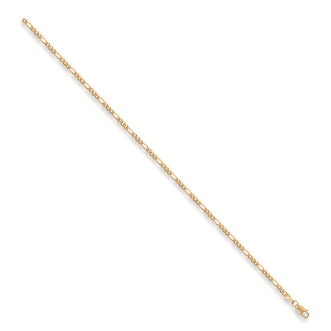 9ct Yellow Gold Figaro Anklet