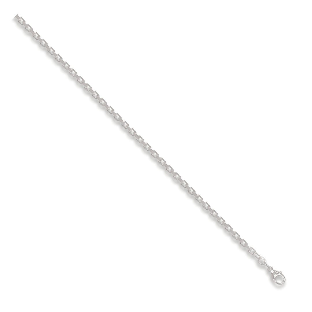 925 Sterling Silver 4.8mm Diamond Cut Belcher Chain / Bracelet