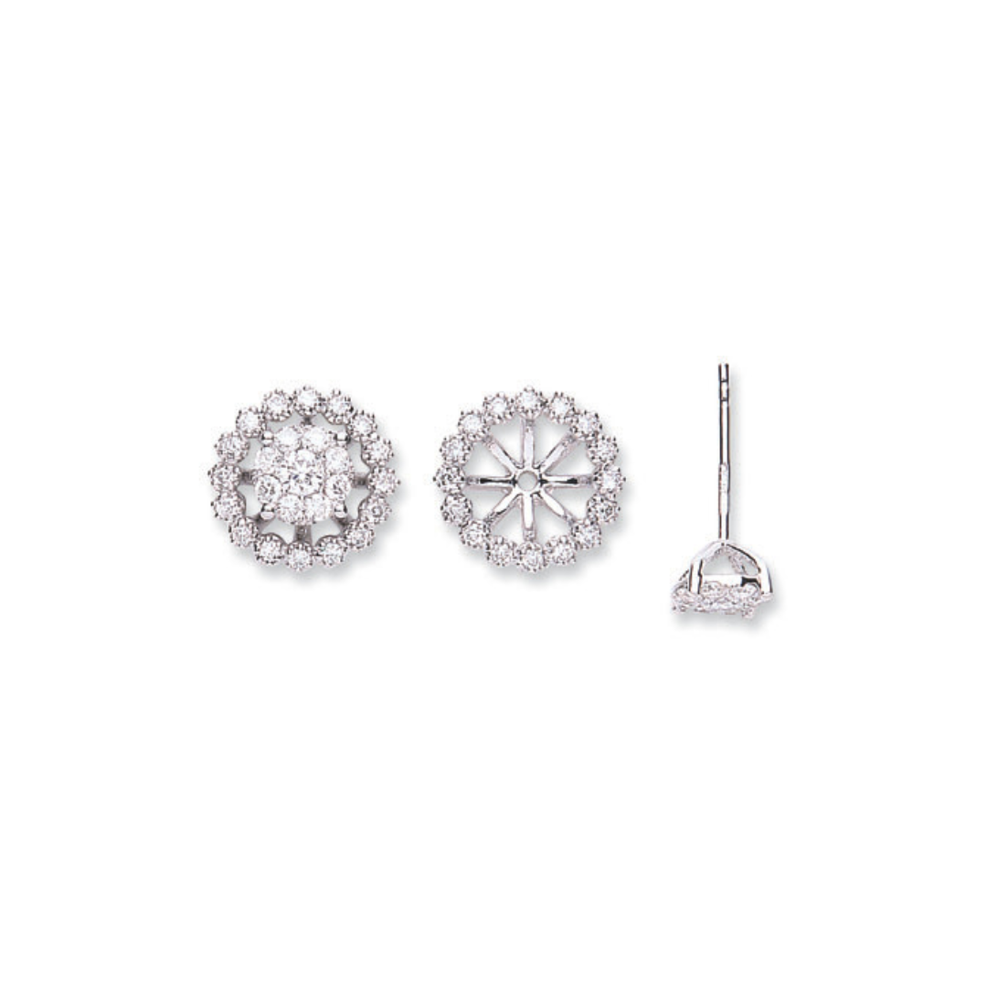 18ct White Gold 0.70ct Diamond Stud Earrings