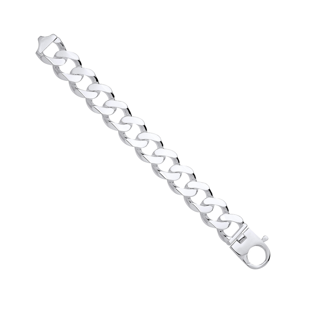 925 Sterling Silver 23.5mm Curb Chain