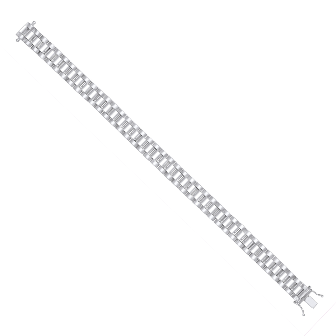 925 Sterling Silver Fancy Link Bracelet