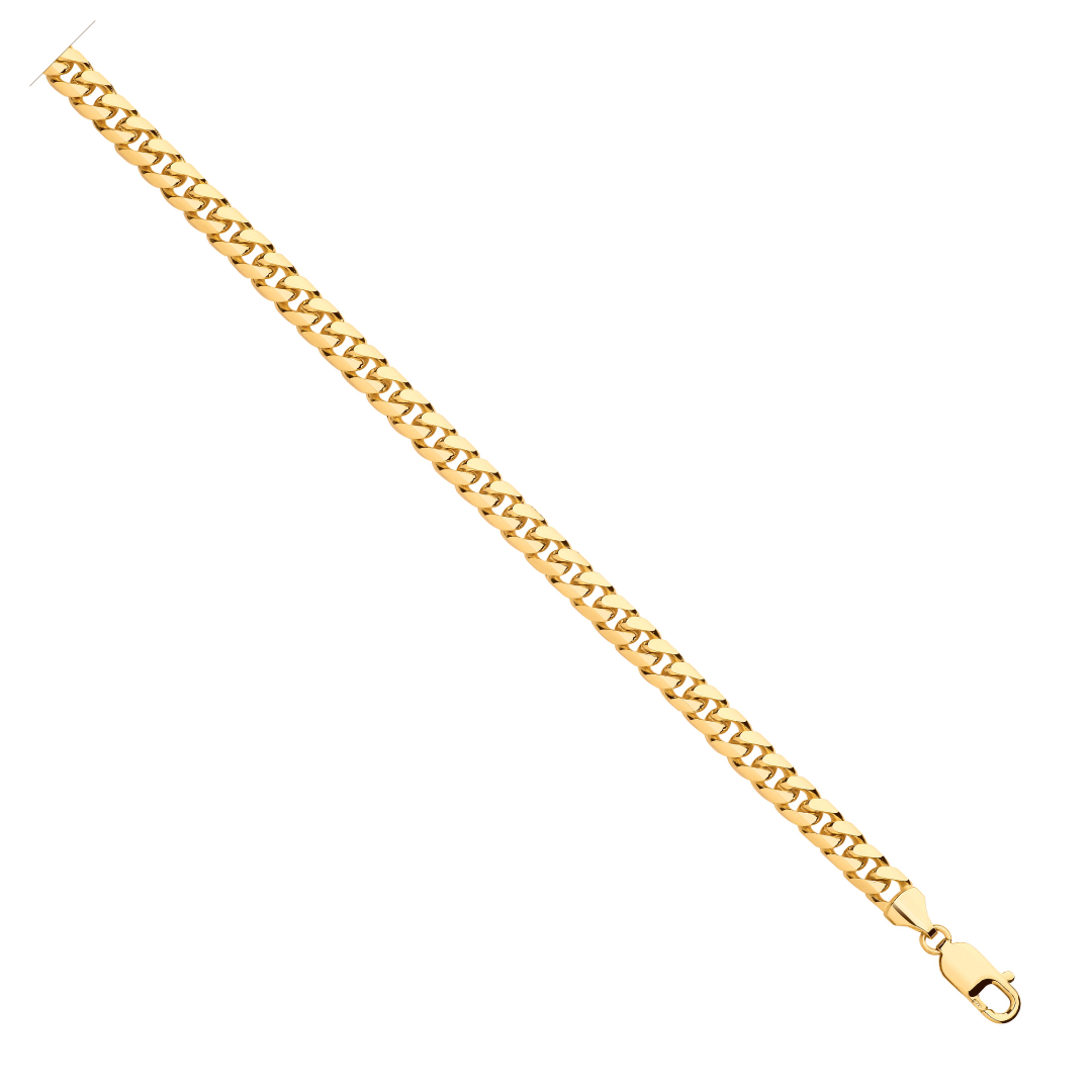 9ct Yellow Gold Miami Link 6.5mm Chain