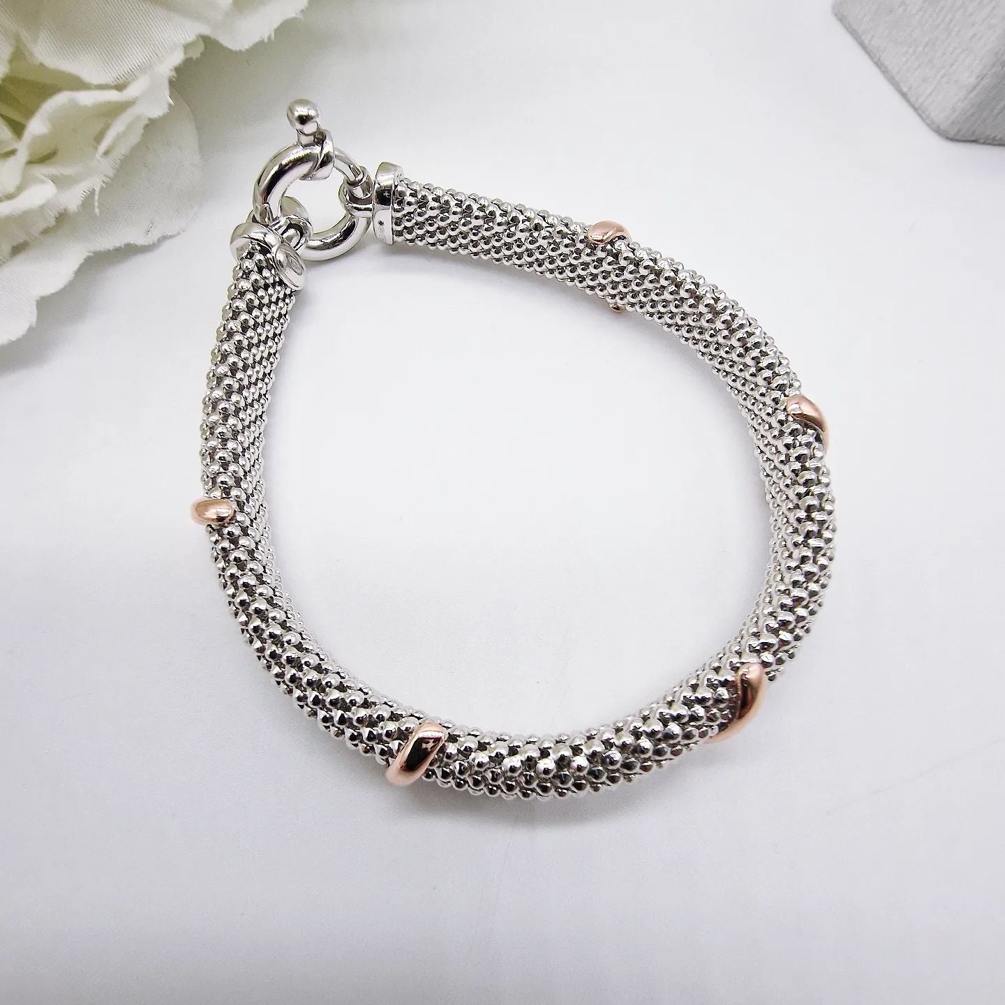 925 Sterling Silver Mesh Ladies Bracelet