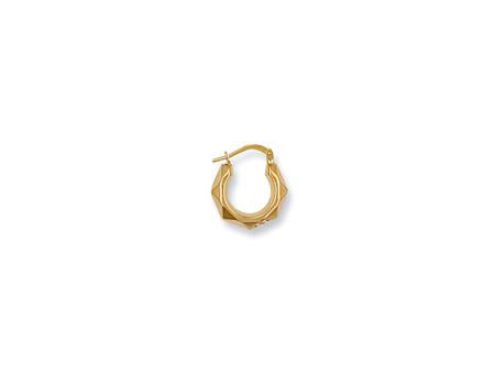 9ct Yellow Gold 16mm Fancy Creoles