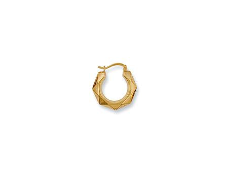 9ct Yellow Gold 19mm Fancy Creoles