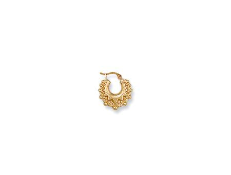 9ct Yellow Gold 18mm Fancy Creoles