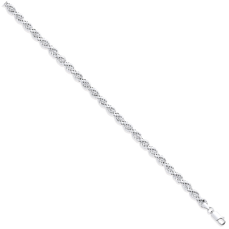 925 Sterling Silver 6.5mm Rope Chain / Bracelet