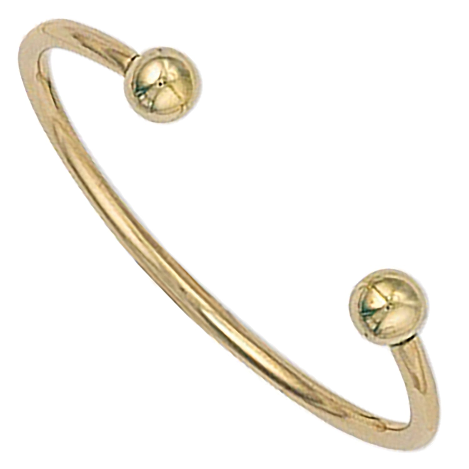 9ct Yellow Gold Solid Childs Torque Bangle