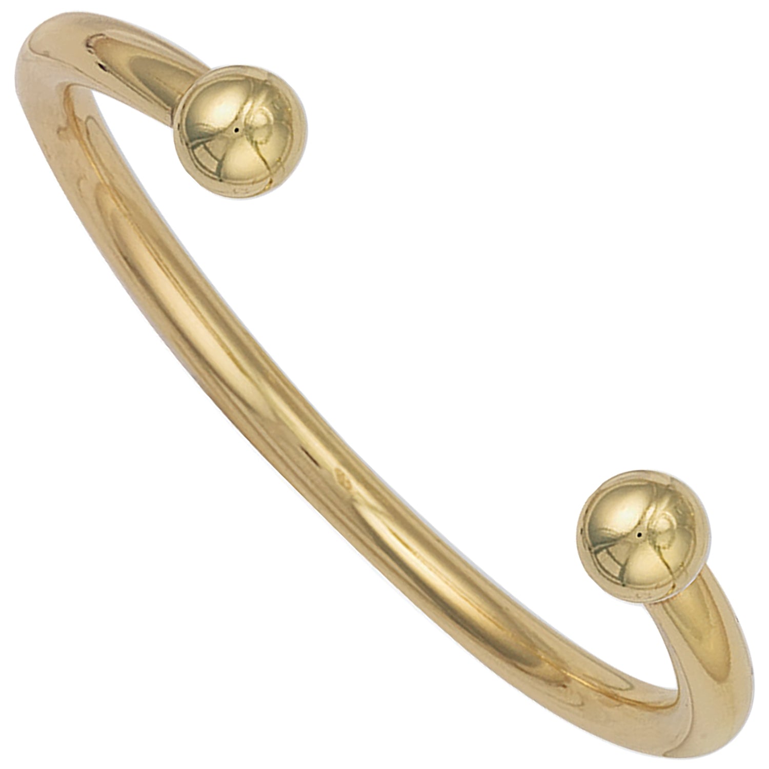 9ct Yellow Gold Gents 6mm Torque Bangle