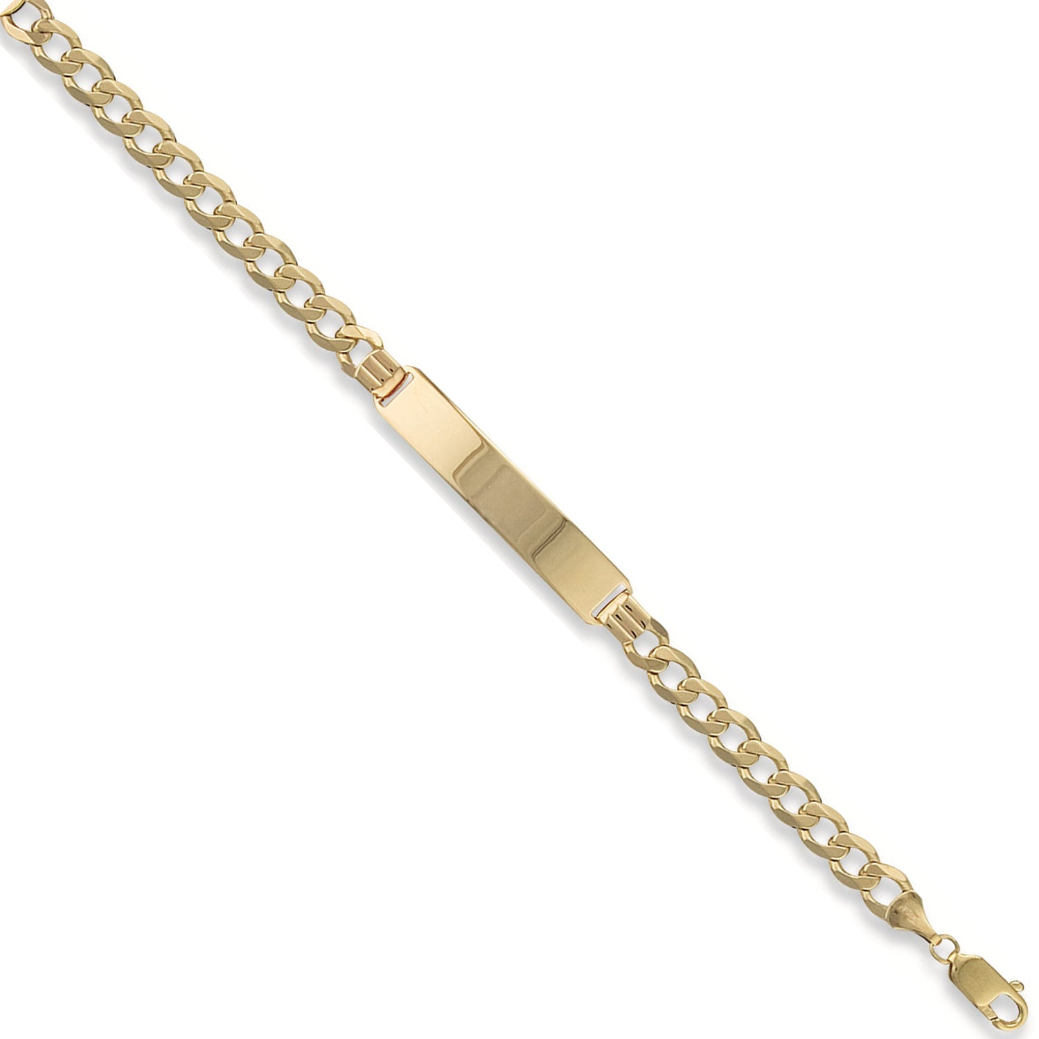 9ct Yellow Gold Ladies/Gents Curb ID Bracelet