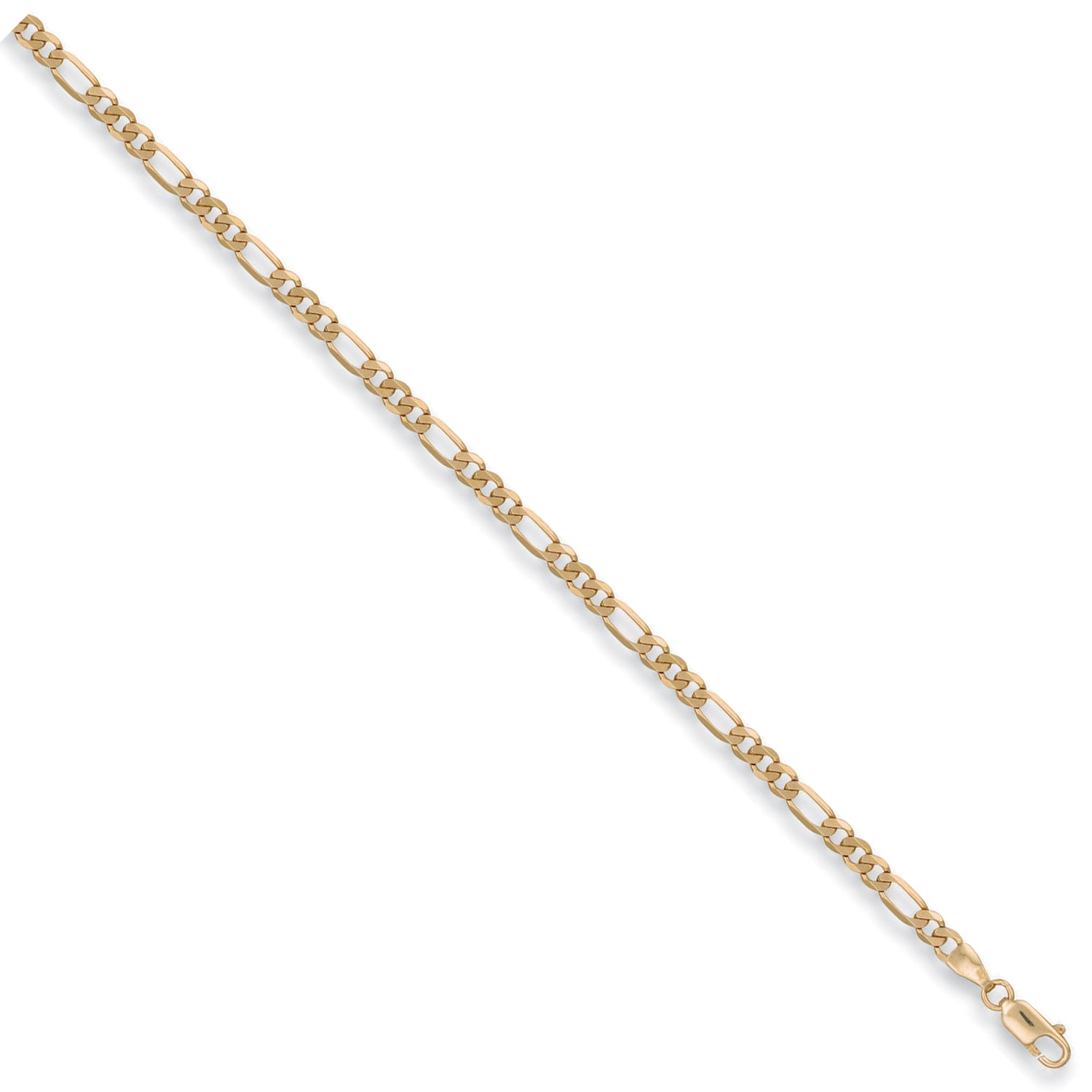 9ct Yellow Gold 3.8mm Figaro Chain