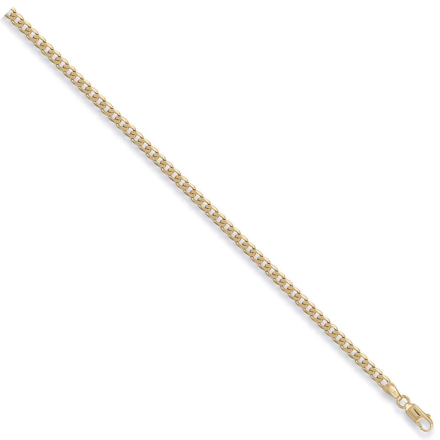 9ct Yellow Gold 3.8mm Curb Chain