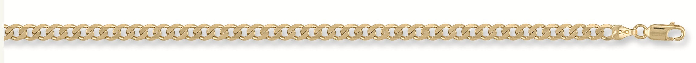 9ct Yellow Gold 4.6mm Curb Chain