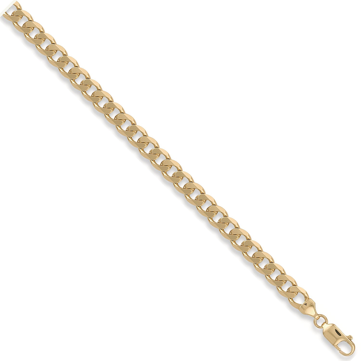 9ct Yellow Gold 7.8mm Curb Chain