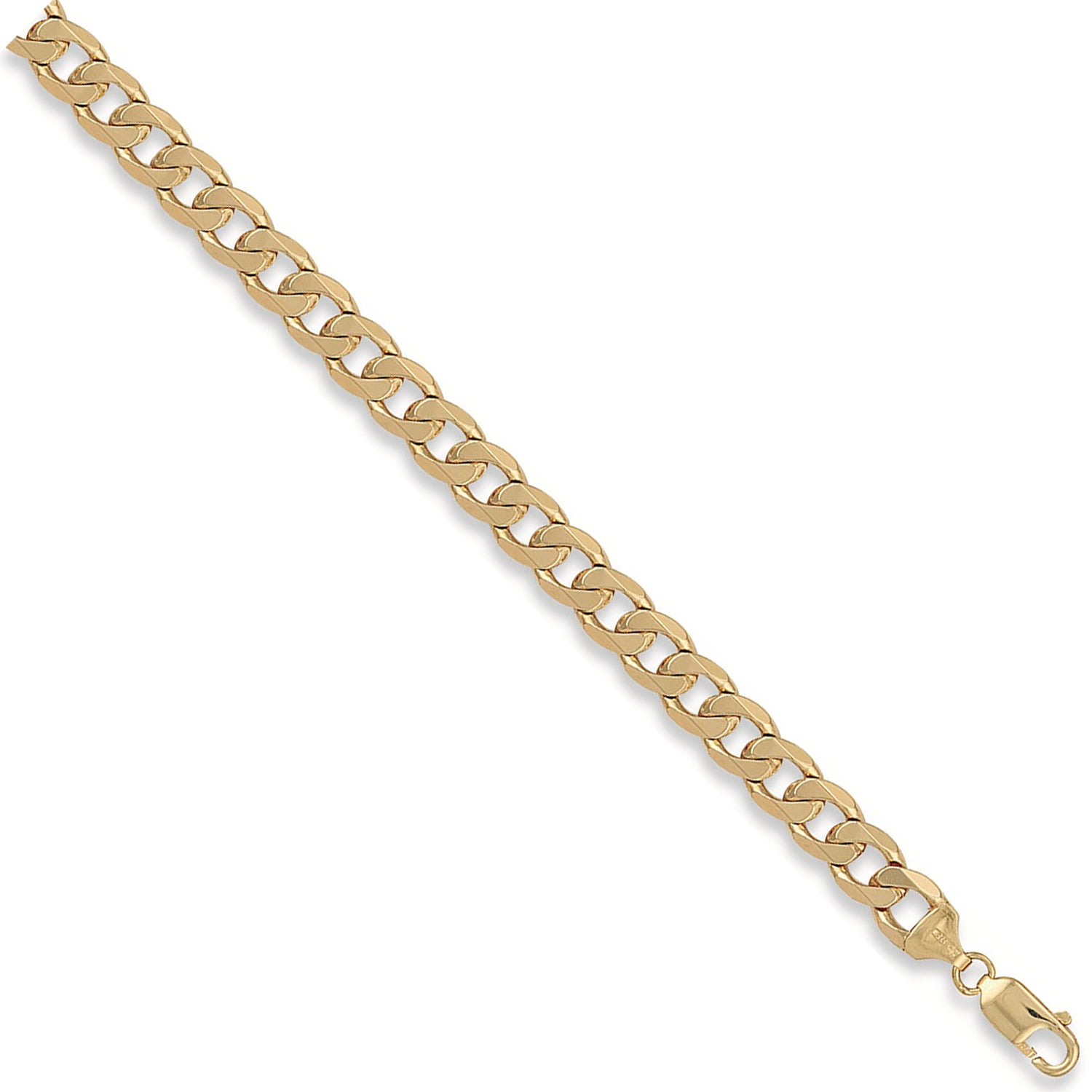 9ct Yellow Gold 9.3mm Curb Chain