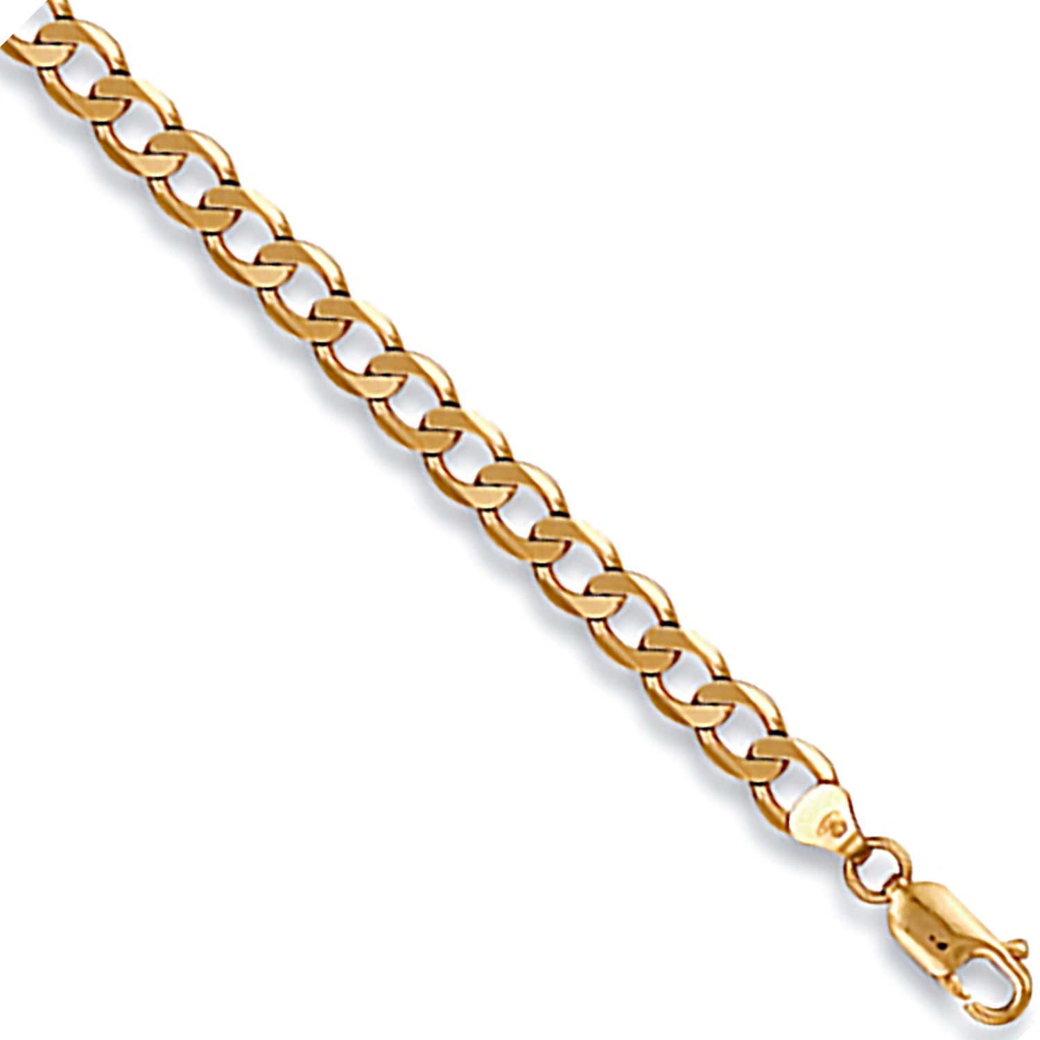 9ct Yellow Gold 5.6mm Economy Curb Chain