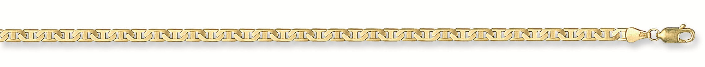 9ct Yellow Gold 3.7mm Flat Anchor Chain