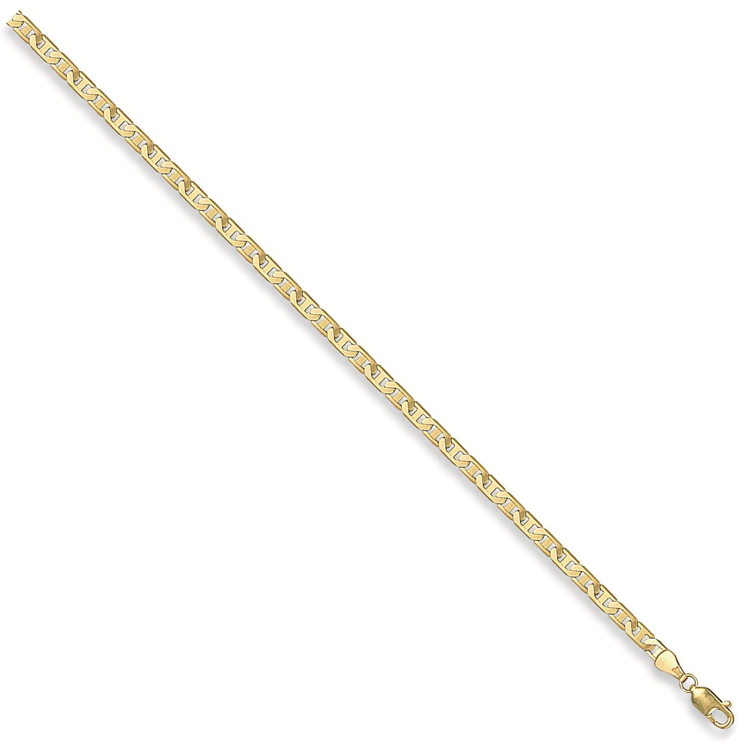 9ct Yellow Gold 3.7mm Flat Anchor Chain