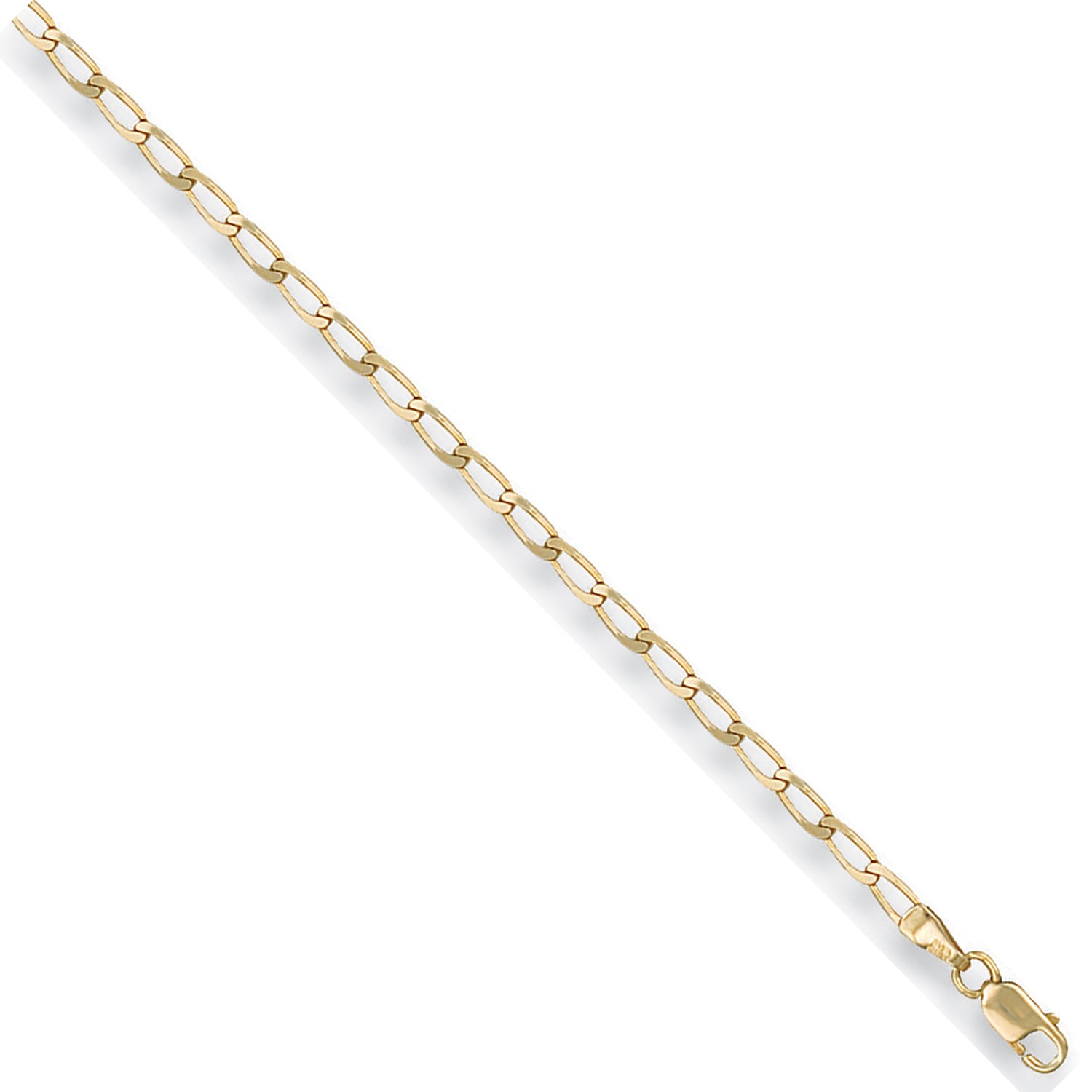 9ct Yellow Gold 2.3mm Rada Chain