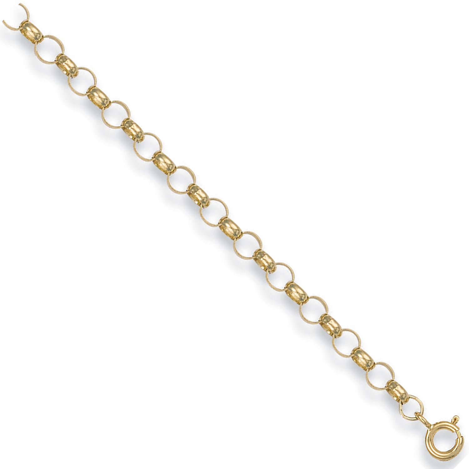 9ct Yellow Gold 5.1mm Plain Round Belcher Chain